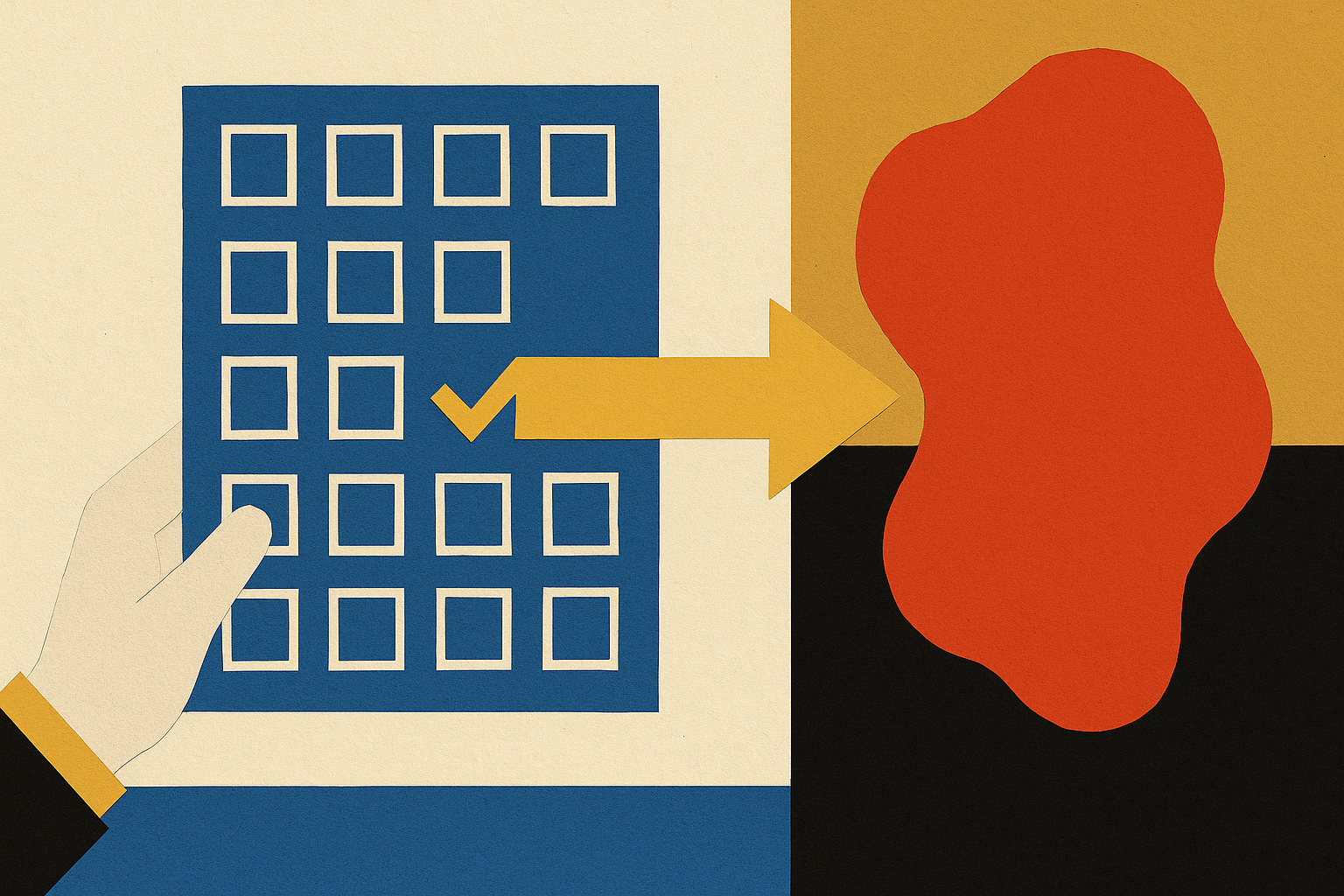 Collage illustrating: How do we answer why should we choose you over competitors?
