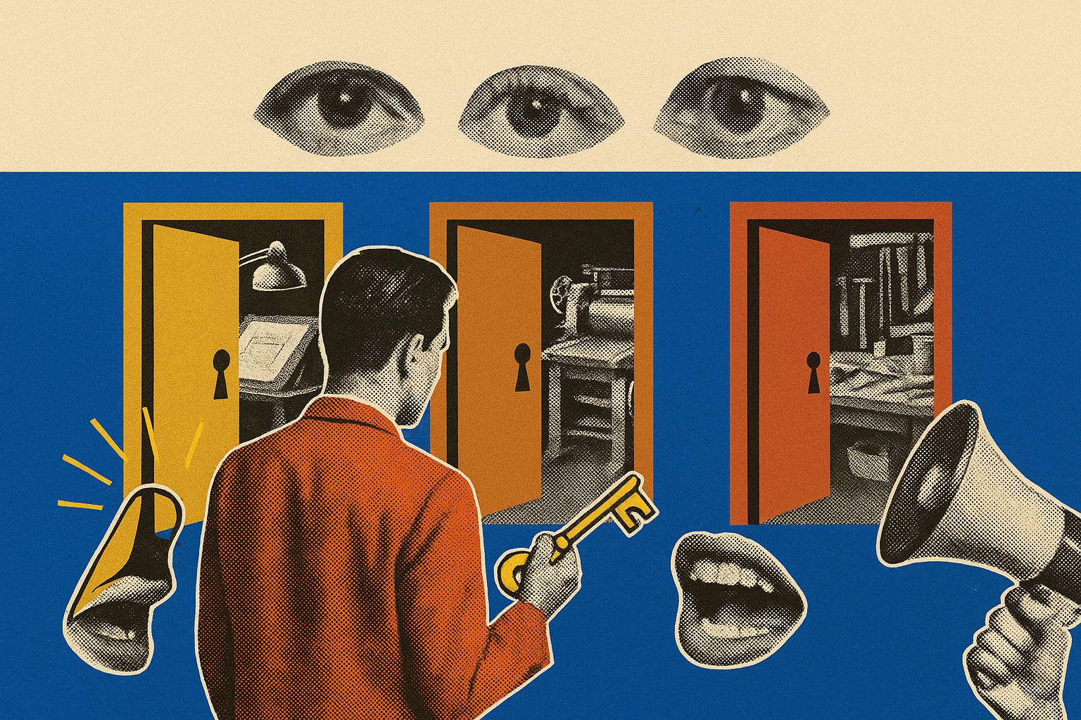 Collage illustrating: Who should we hire for B2B product positioning?